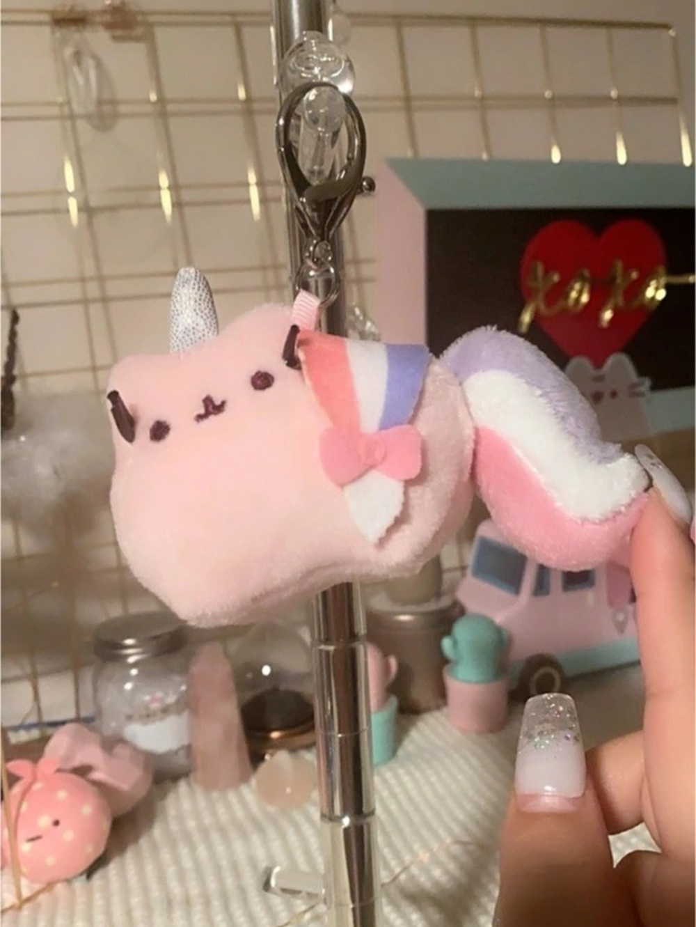 Pusheen Series 17 Magical Pusheenicorn Plush Keychain Pink Pusheenicorn - Picture 2 of 4